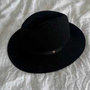 Rag & Bone Black Wool Felt Fedora 14
